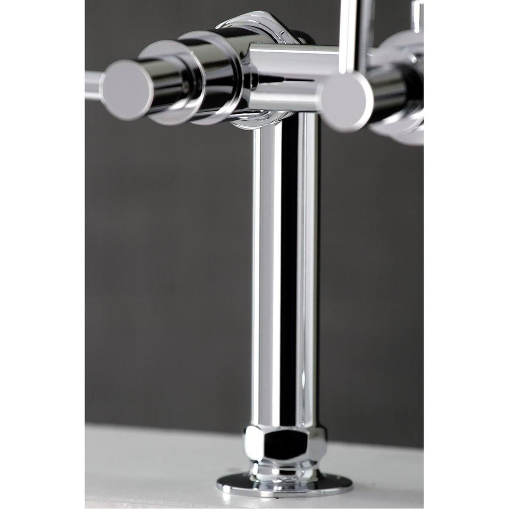 Oil Rubbed Bronze Deck Mount Clawfoot Tub Faucet Y443