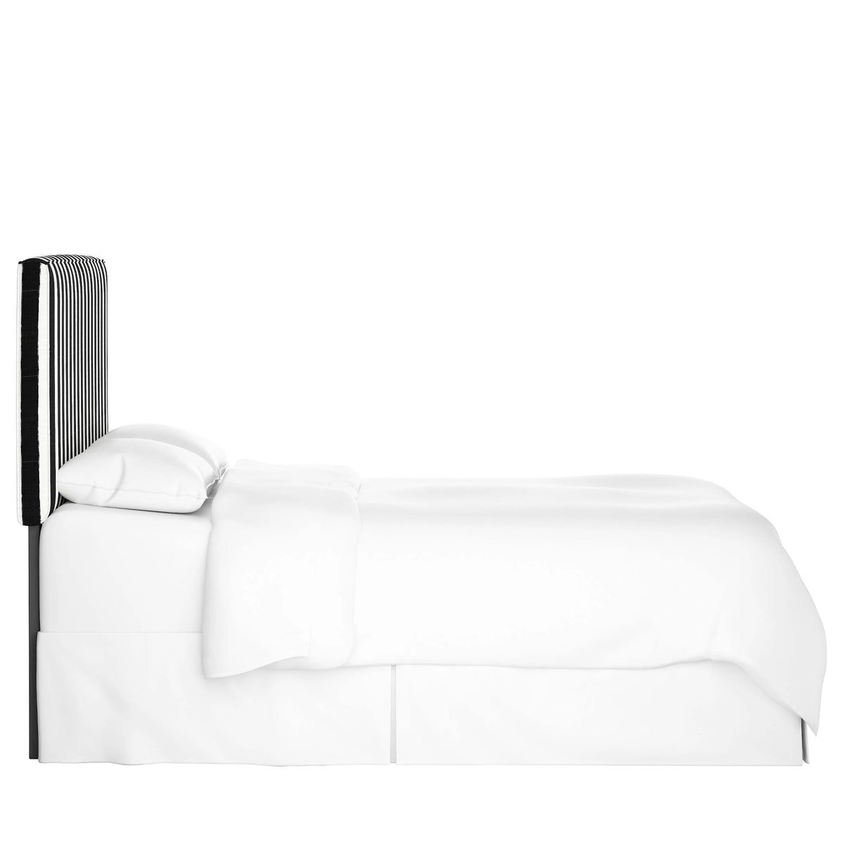 Box Seam Headboard Striped Black/White I427198