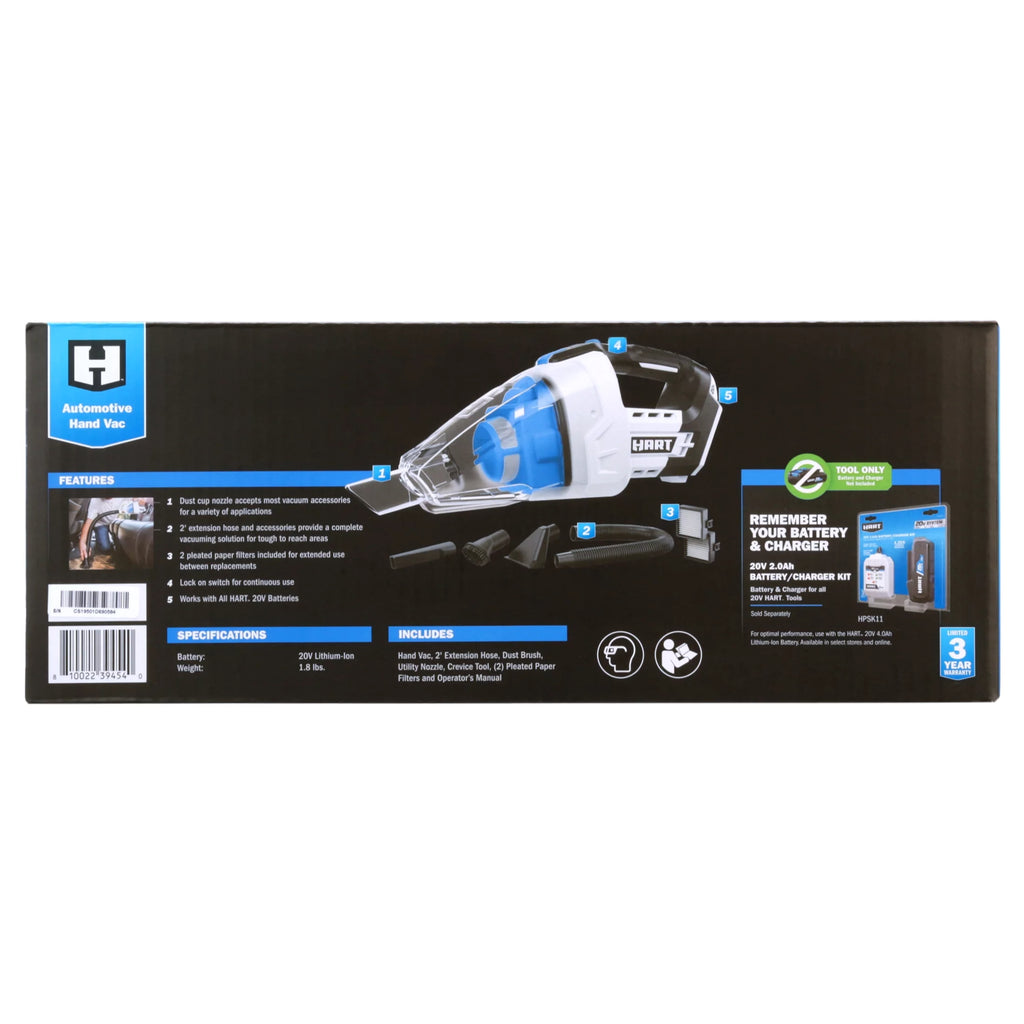 Cordless Automotive Hand Vac U646