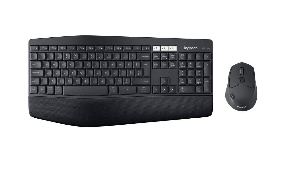 Wireless Mouse Bluetooth QWERTY UK Layout Black W543913