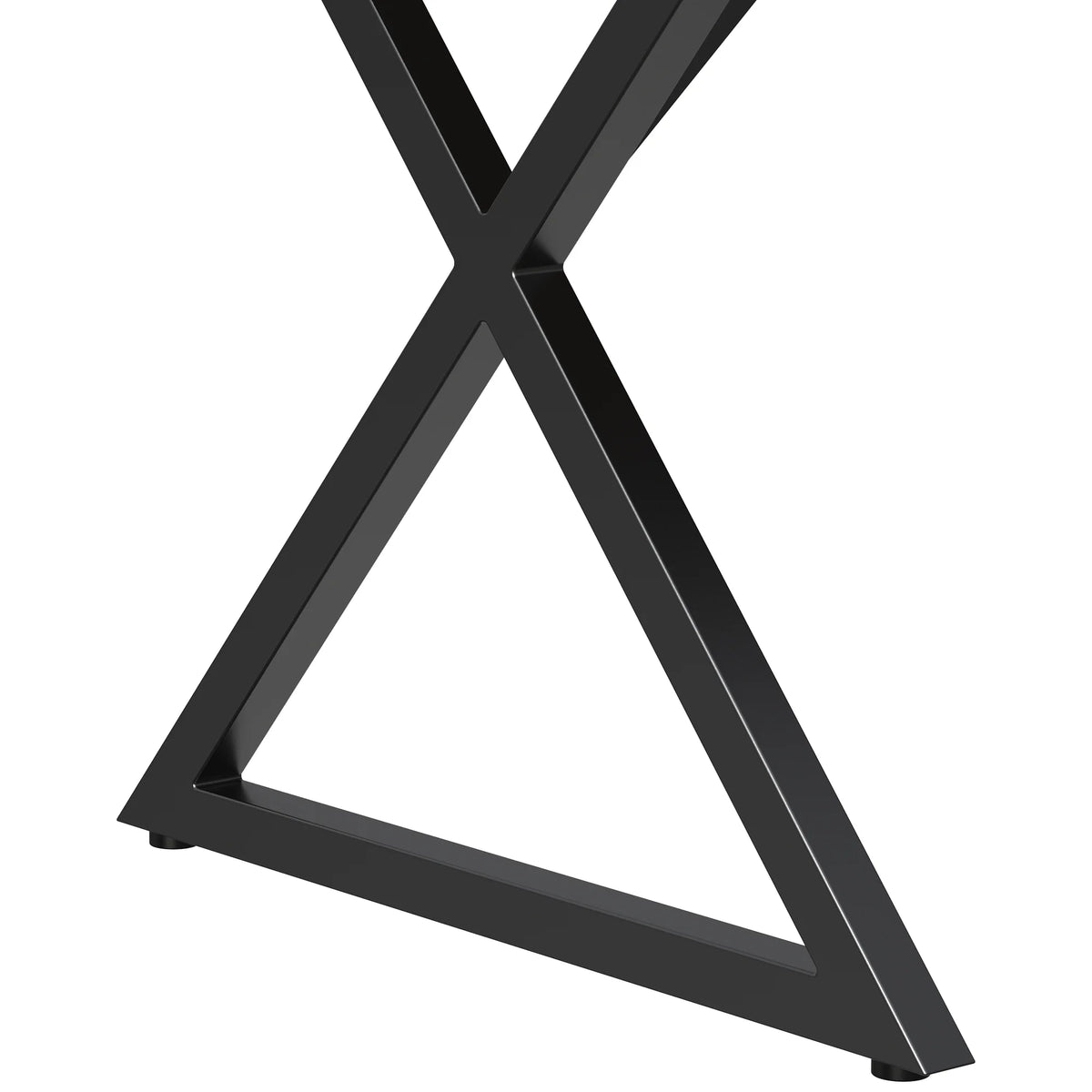 59in Black Metal Outdoor Dining Table Q51427
