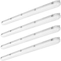 4 Pack 4FT 40W LED Vapor Tight Light, 4400 Lumens 5000K, IP65 Waterproof, 0-10V Dimmable J112