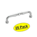 Polished Chrome Cabinet Hardware Handle Pull 25 Pack Q979