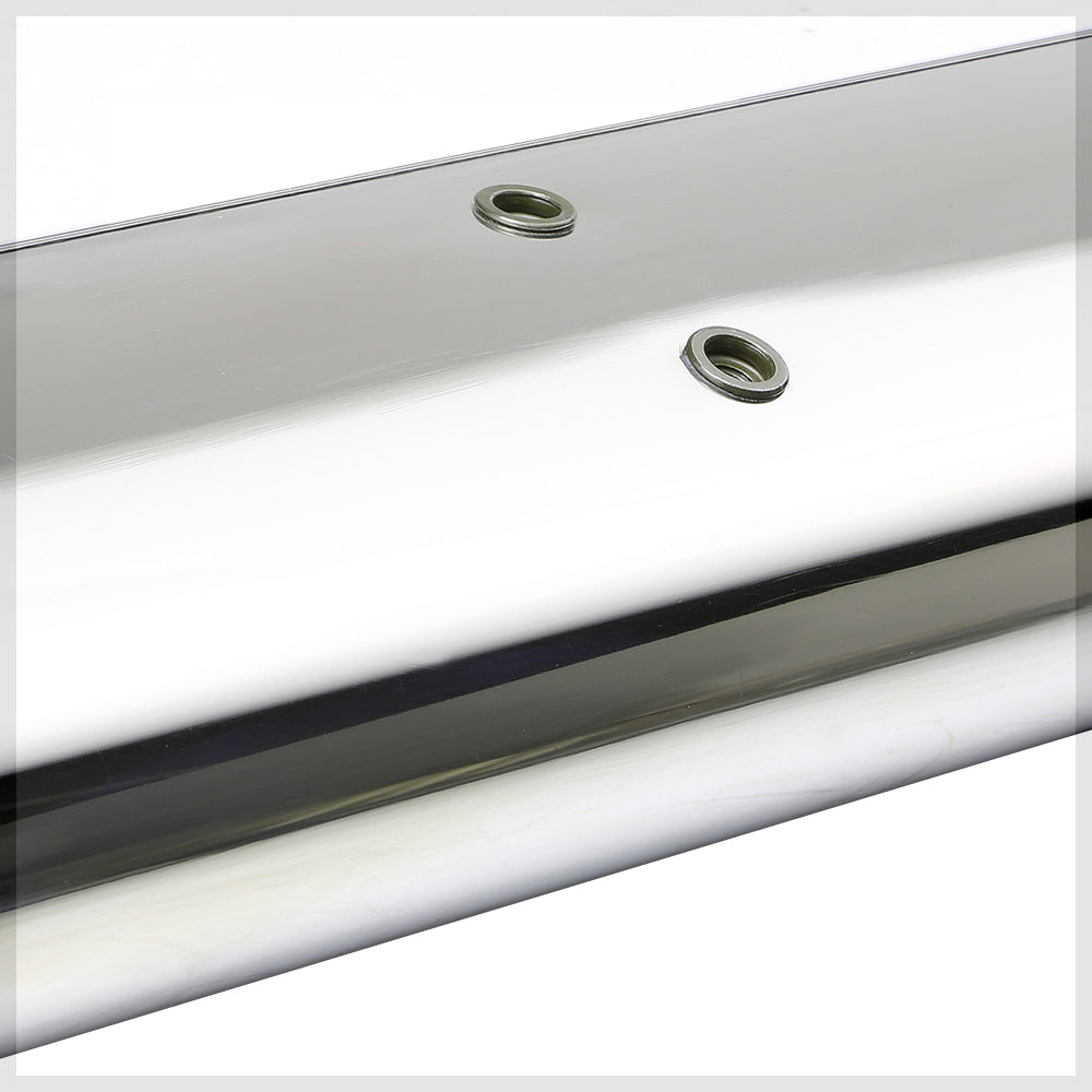 Chrome 4" Oval Curved Side Step Nerf Bar Y8729