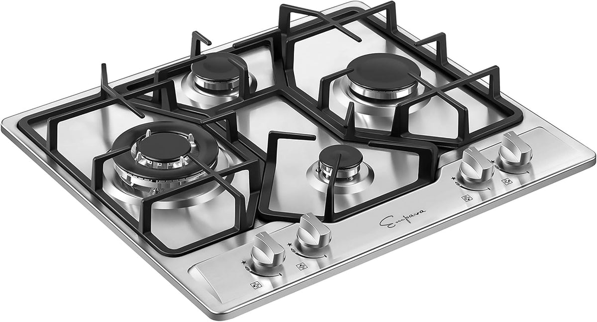 24 Inch Stainless Steel Gas Cooktop with 4 Burners J70379