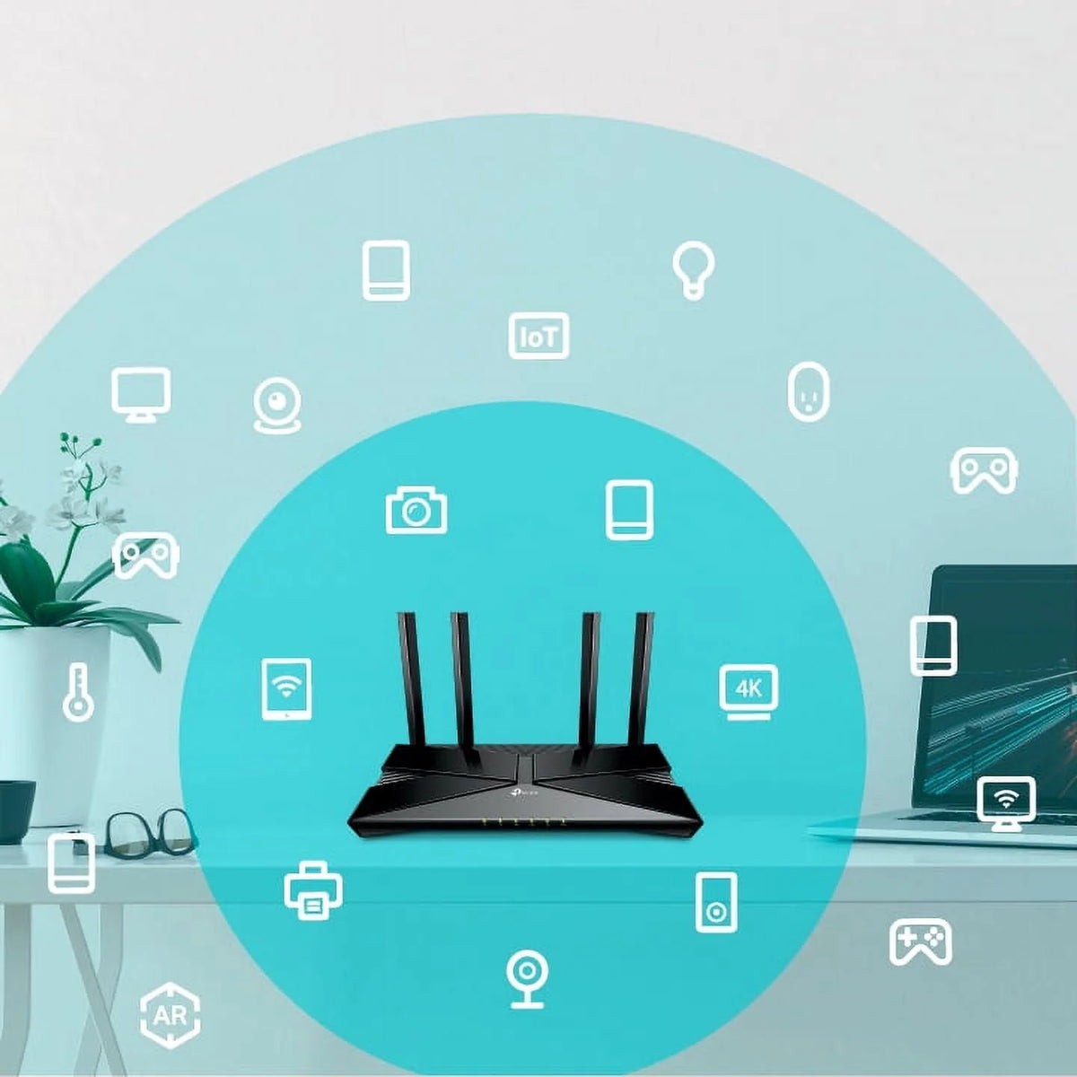 WiFi 6 Dual-Band Wireless Router D333748