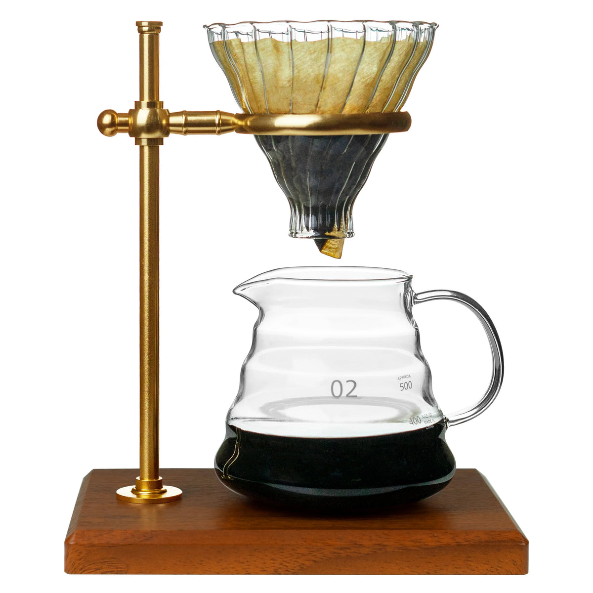 Pour over Coffee Maker Set Stainless Steel Glass Coffee Dripper B267
