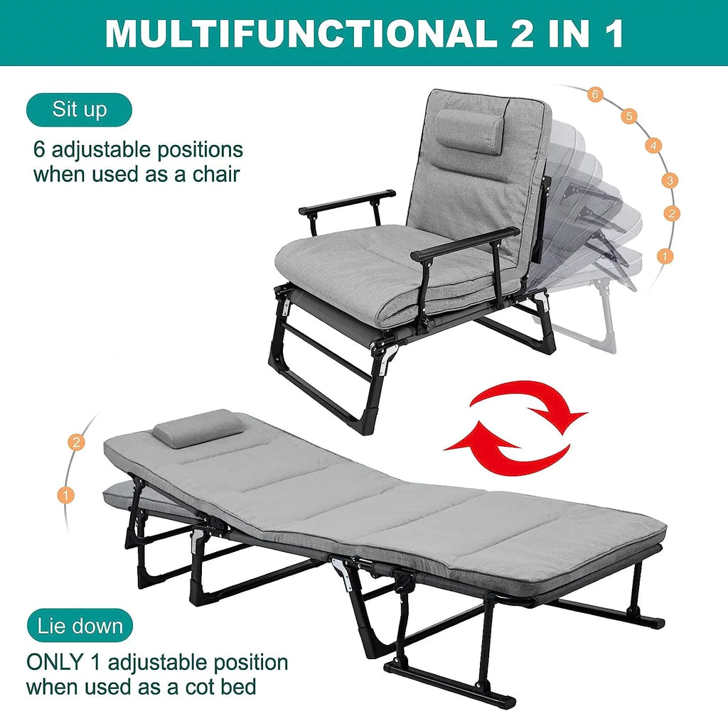 3 in 1 Folding Sofa Bed with Mattress & Pillow M821
