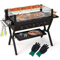 Stainless Steel Charcoal Grills with Storage Shelf Z256222