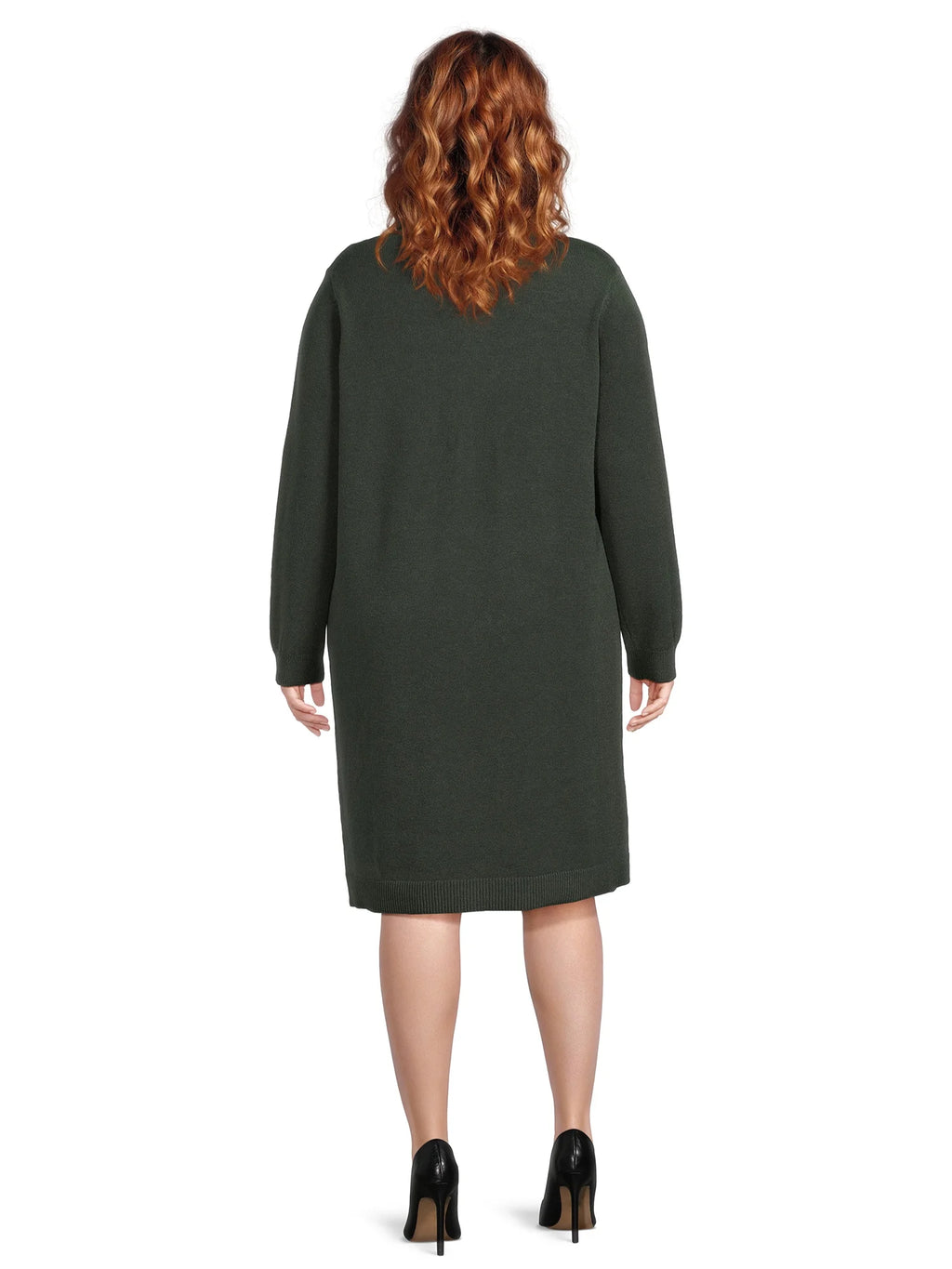 Plus Size Turtleneck Sweater Dress H277446