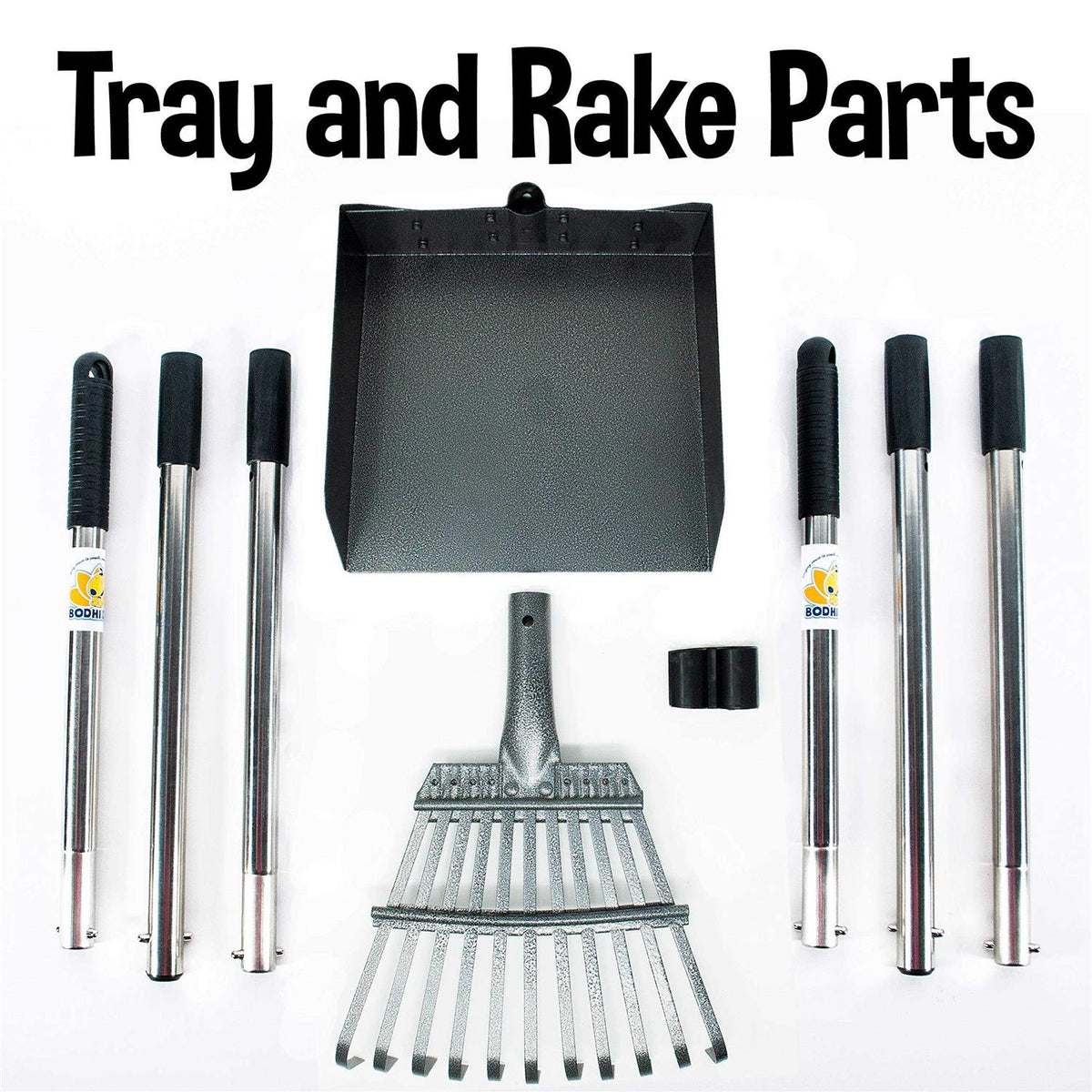 Metal Long Handle Tray and Rake Pooper Scooper W201