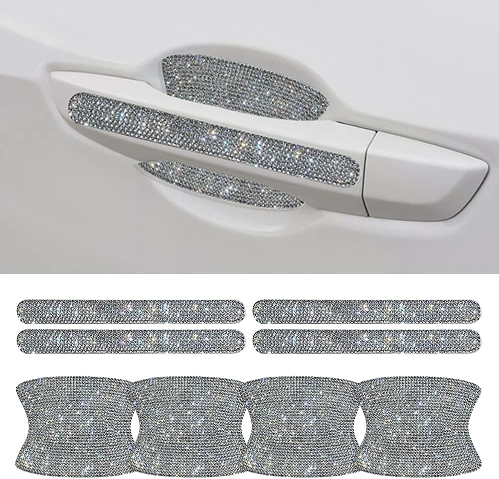 Red Bling Car Door Handle Protector Stickers H40435