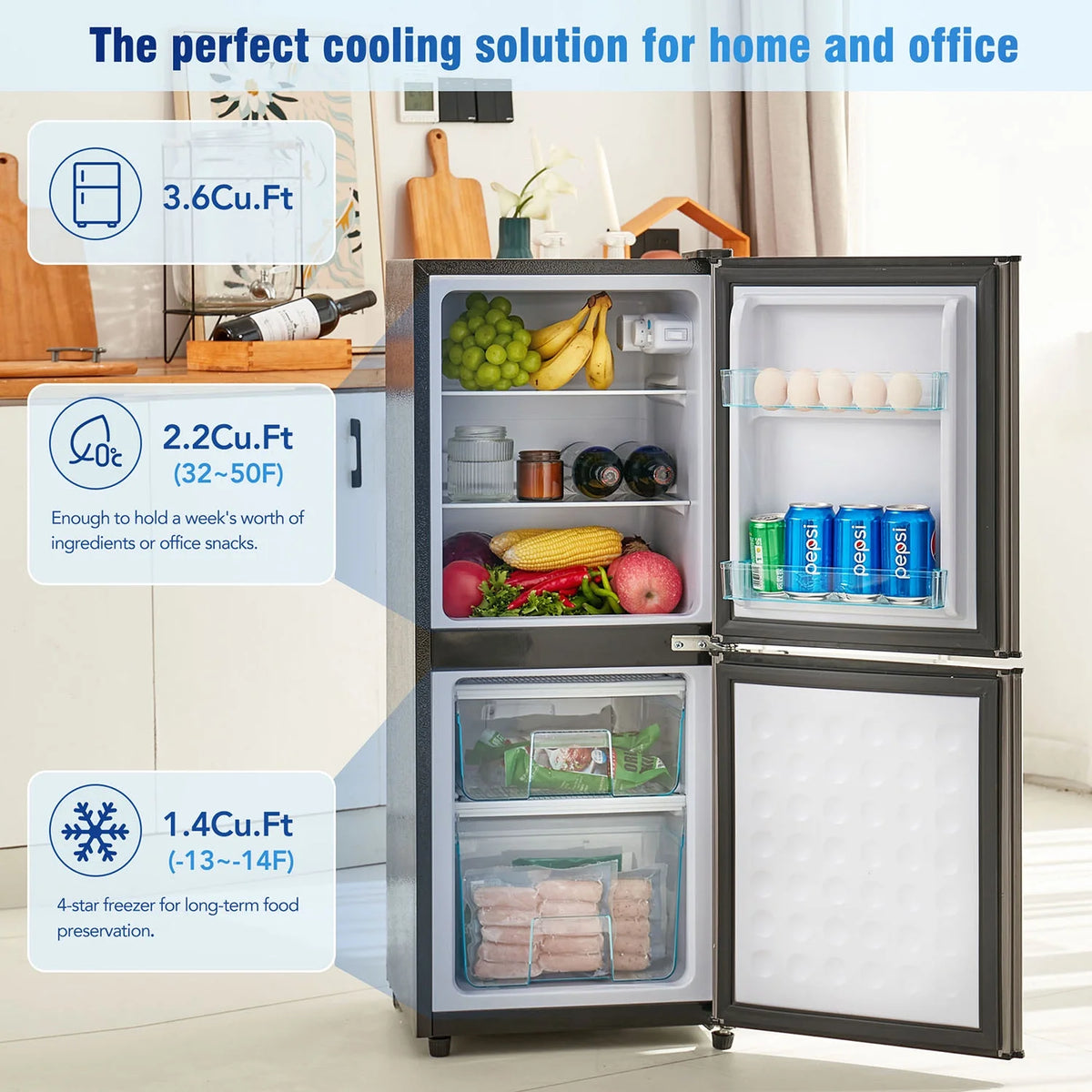 3.6Cu.Ft Dual Zone Refrigerator O810039