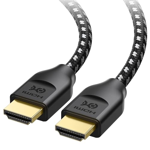 White Braided 8K HDMI Cable 13.1 ft G41035