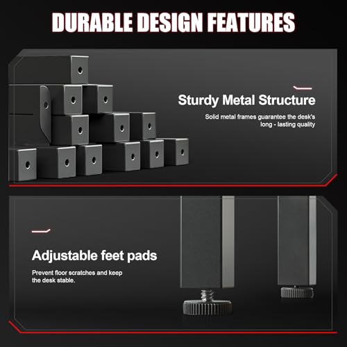 55 Inch Gaming Desk with LED Lights X9900