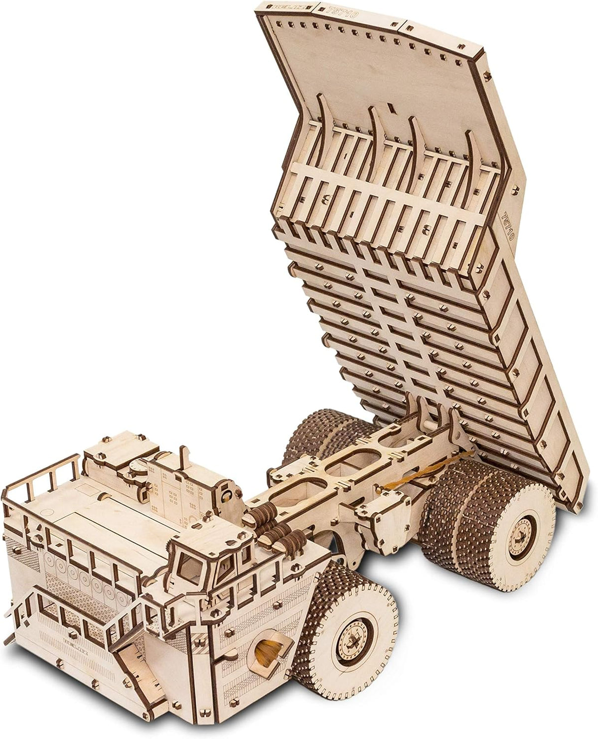 3D Puzzle Mechanical BELAZ 75710 Rubber Band Engine DIY Craft Set Pack of 2 U23261